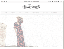 Tablet Screenshot of helloluckylife.com